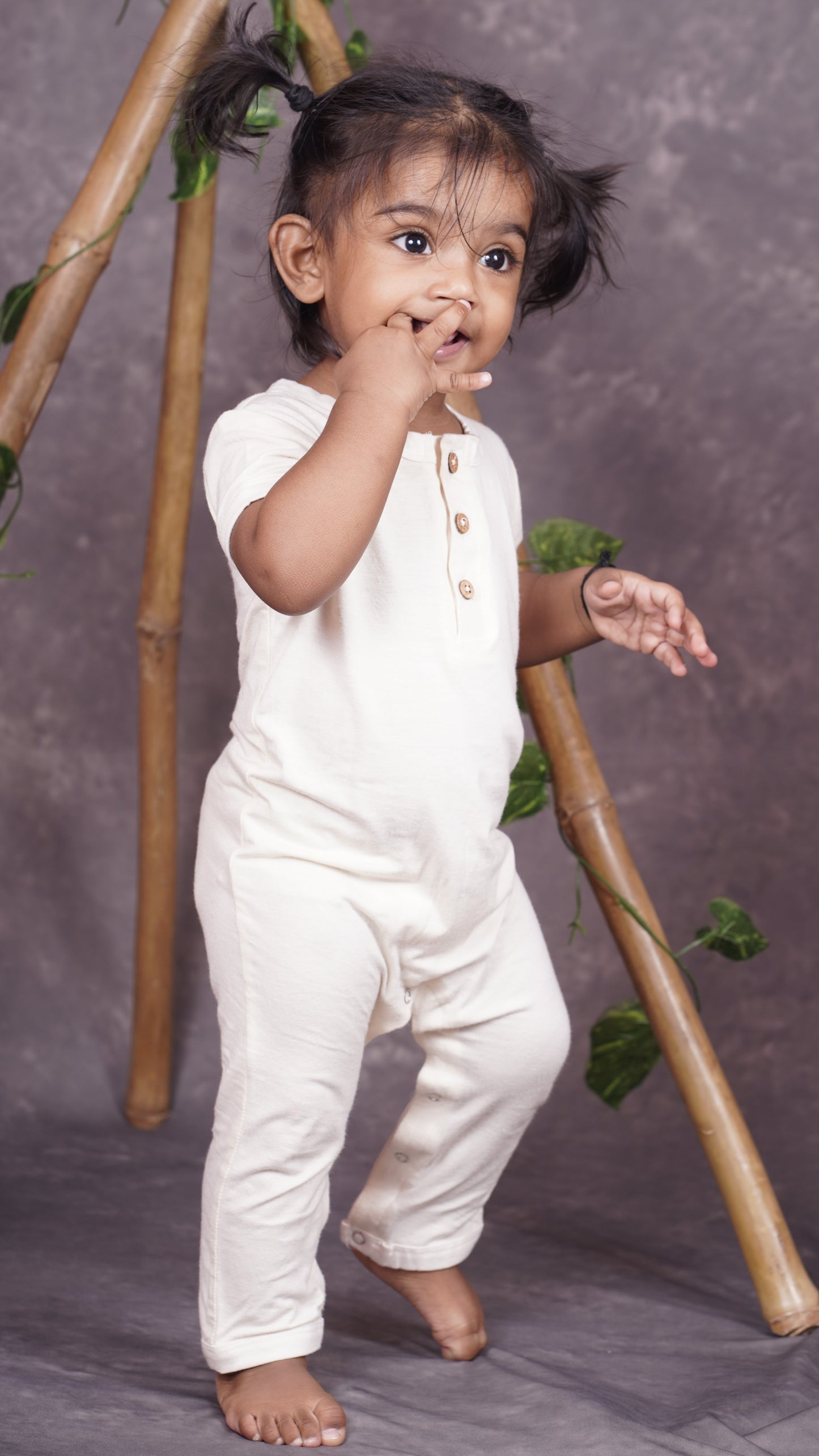Bamboo Bliss Buttoned Romper