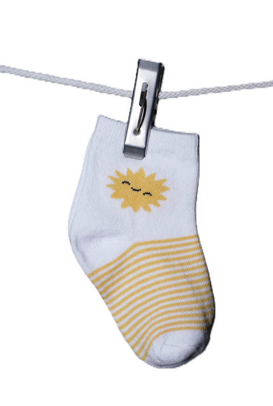 Cotton Socks with Sunshine Print